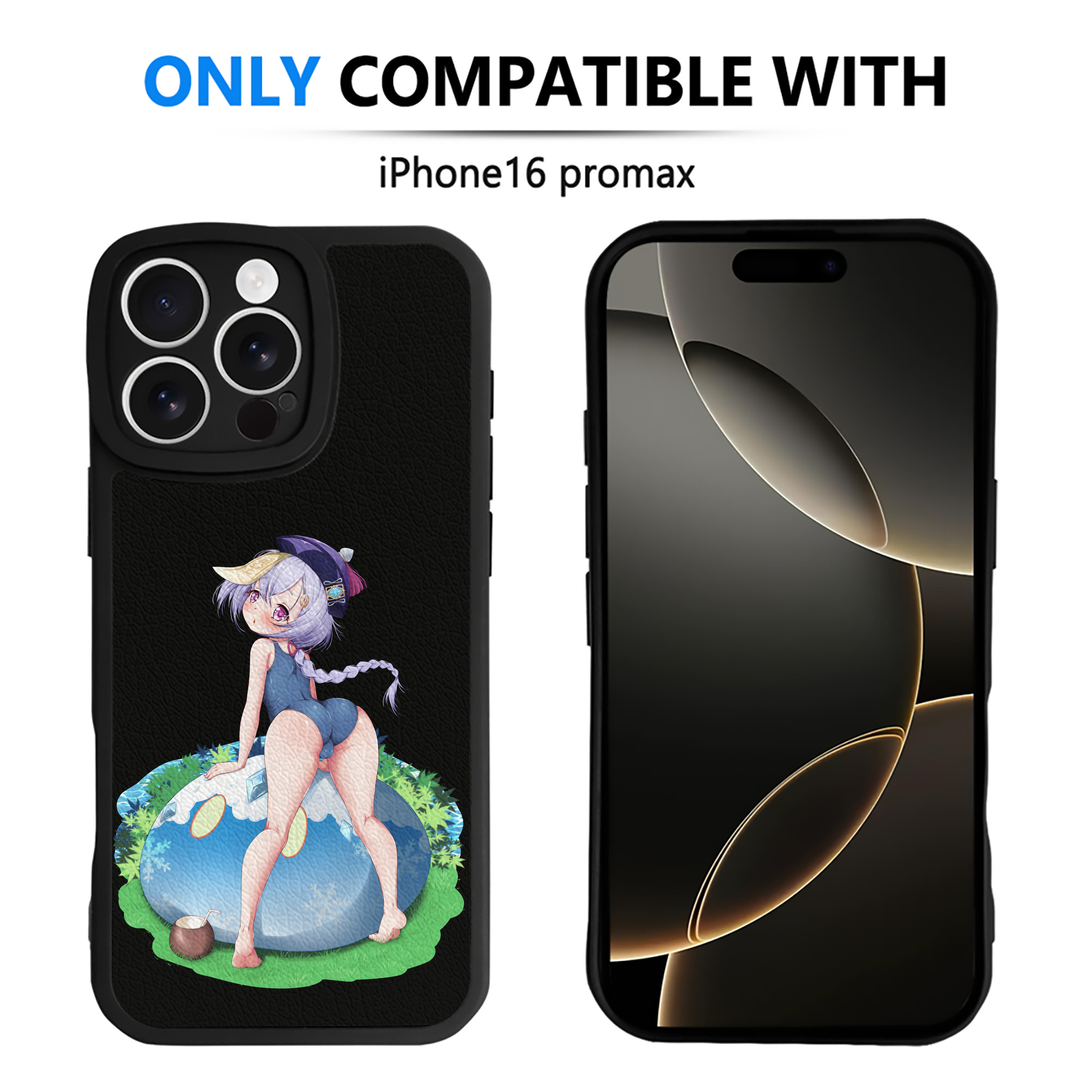 げんし神 七七 なな  genshin Nana 【iPhone 16シリーズ対応】シリコンスマホケース（レザー調） 材質：シリコン